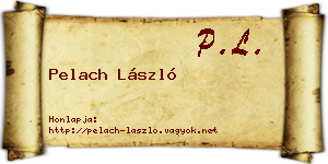 Pelach László névjegykártya
