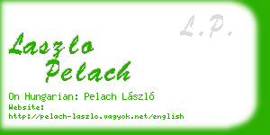 laszlo pelach business card